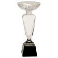 Clear Crystal Cup w/Black Pedestal Base (12")